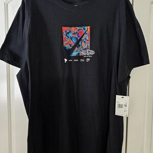 Nike Black Tee with Colorful Graphic